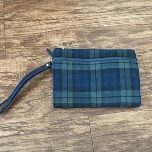 Talbots Black watch Wristlet